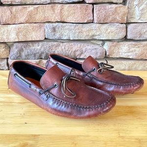 Frye Russel Tie Mocs Leather Slip On